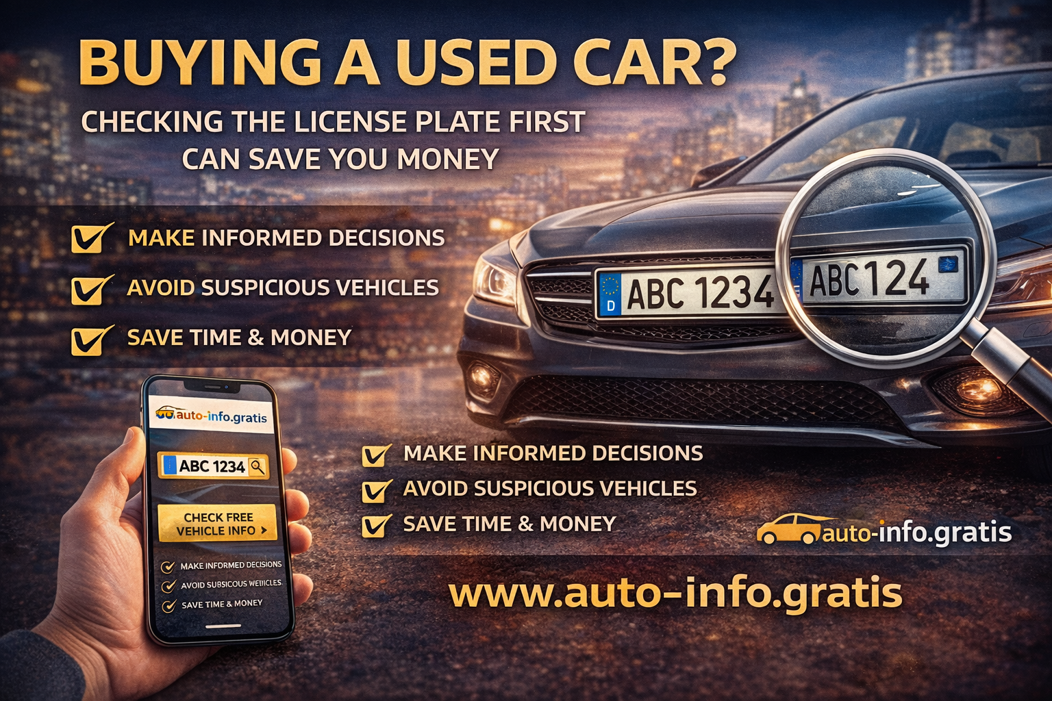 Buying a used car? Why checking the license plate first can save you money