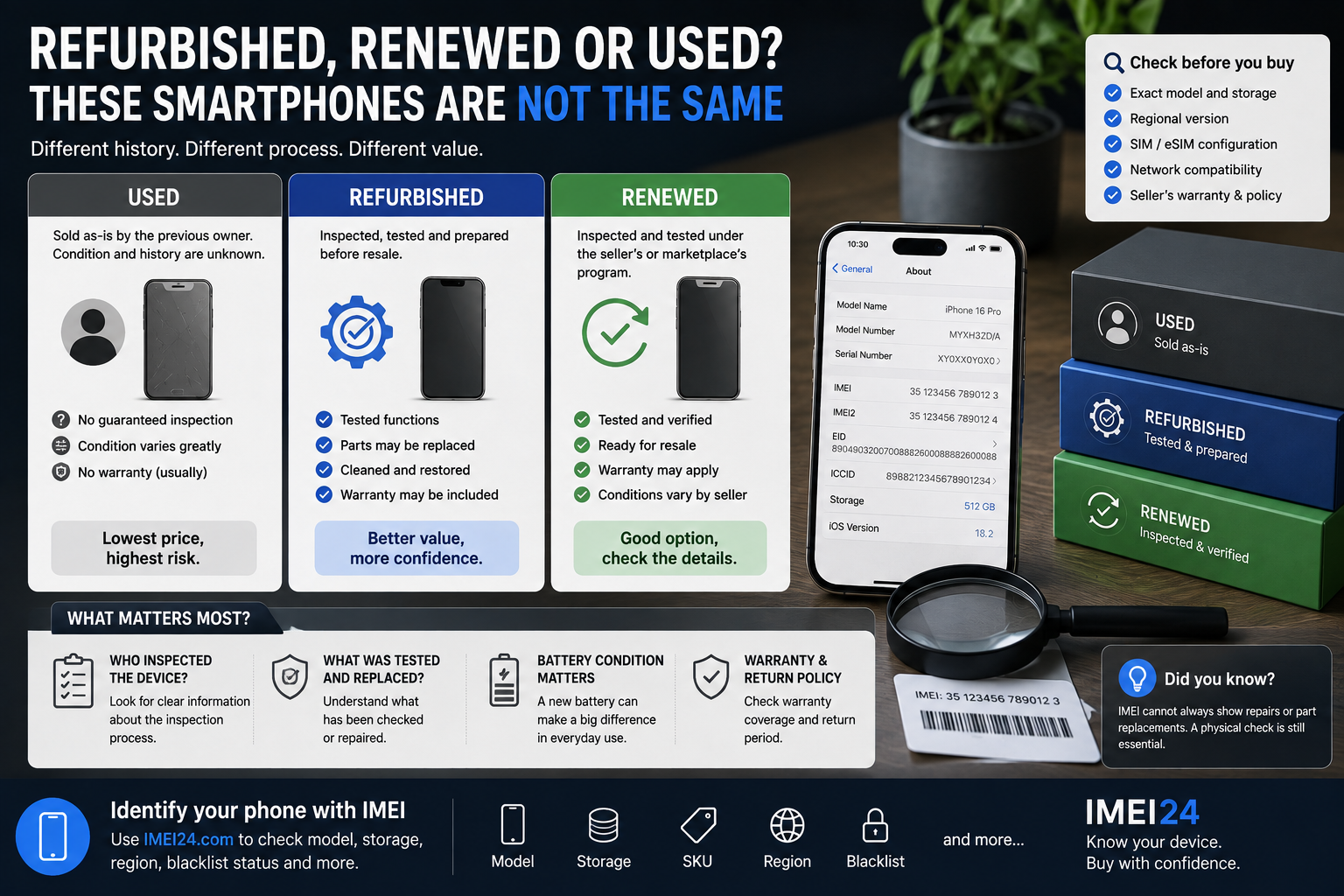 Refurbished, Renewed or Used? These Smartphones Are Not the Same