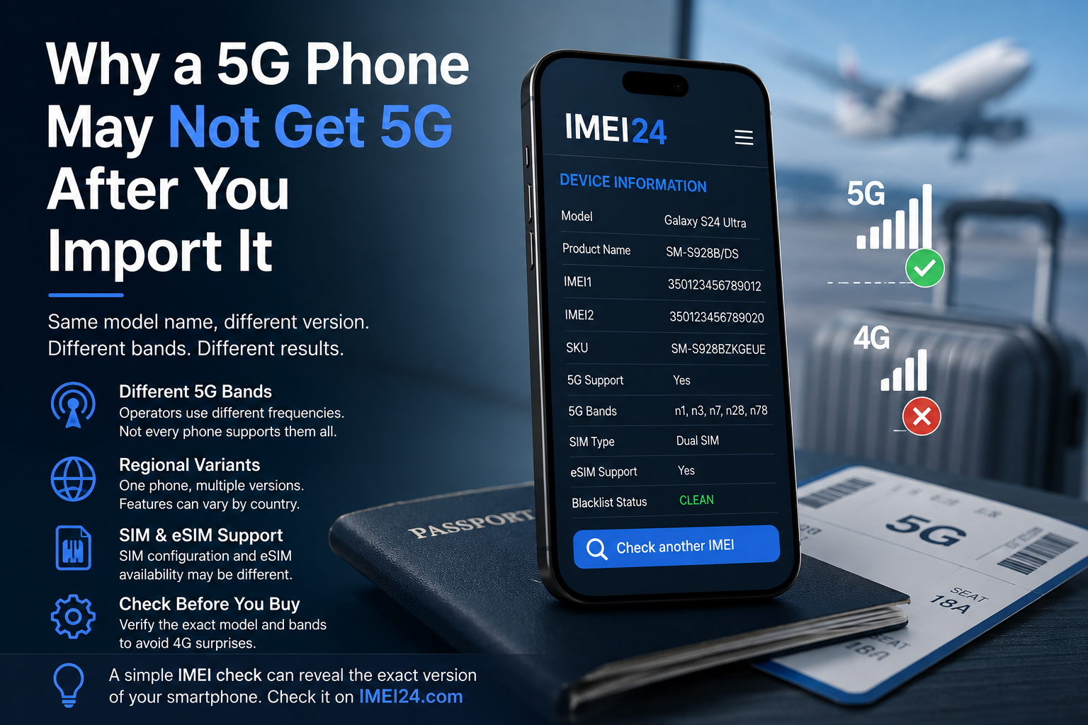 Why a 5G Phone May Not Get 5G After You Import It