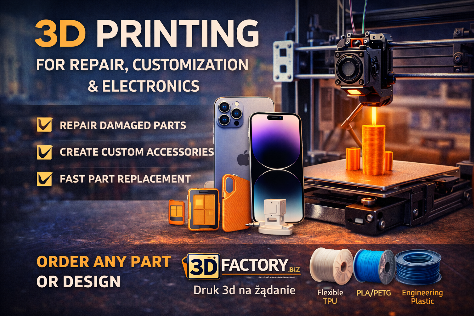 3D Printing - how modern technology is changing repair, customization, and electronics