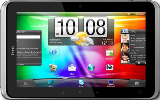 HTC Flyer Wi-Fi - description and parameters