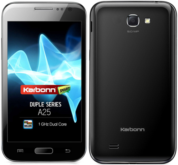 Karbonn A25 - description and parameters