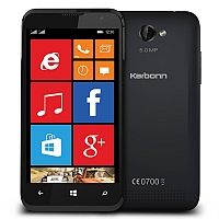 
Karbonn Titanium Wind W4 supports frequency bands GSM and HSPA. Official announcement date is  September 2014. The device is working on an Microsoft Windows Phone 8.1 with a Quad-core 1.2 G
