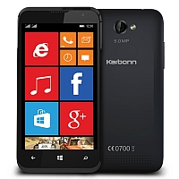 
Karbonn Titanium Wind W4 supports frequency bands GSM and HSPA. Official announcement date is  September 2014. The device is working on an Microsoft Windows Phone 8.1 with a Quad-core 1.2 G