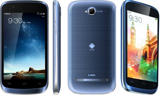 Lava Iris 401e - description and parameters
