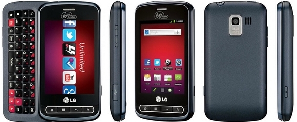 LG Optimus Slider - description and parameters