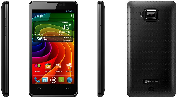 Micromax Ninja A91 - description and parameters
