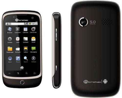 Micromax A70 - description and parameters