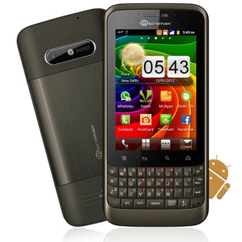 Micromax A78 - description and parameters