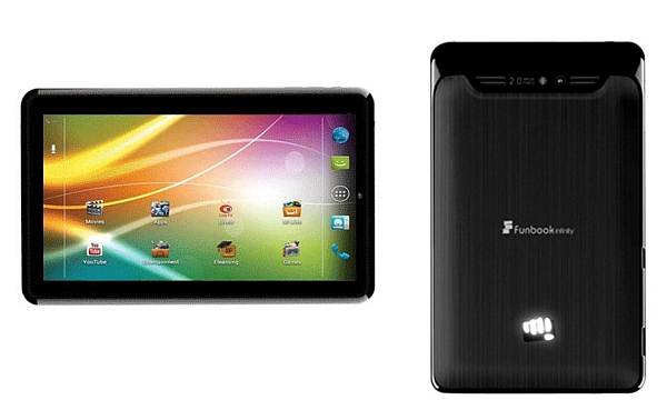 Micromax Funbook 3G P600 - description and parameters