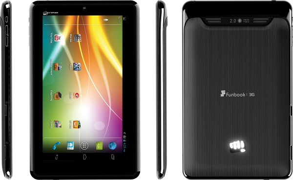 Micromax Funbook 3G P600 - description and parameters