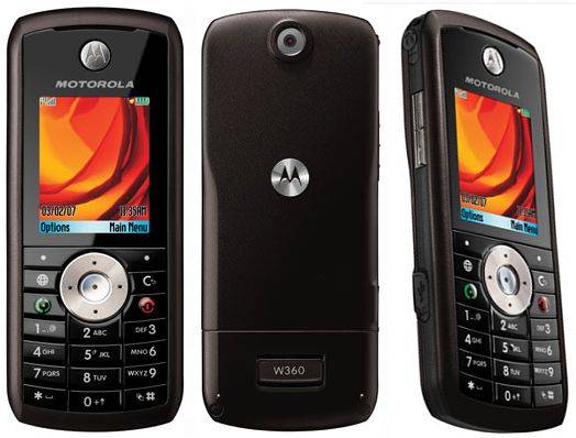 Motorola W360 - description and parameters