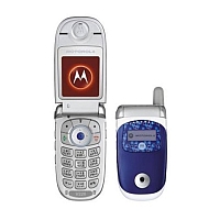 
Motorola V226 supports GSM frequency. Official announcement date is  fouth quarter 2004. Motorola V226 has 1.4 MB of built-in memory.