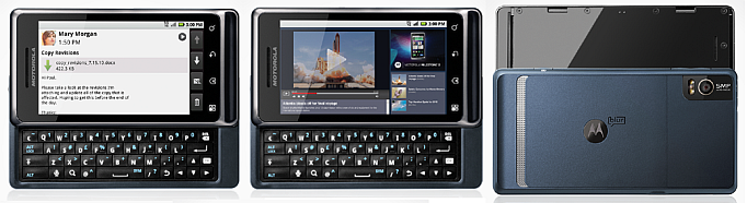 Motorola MILESTONE 2 ME722 - description and parameters