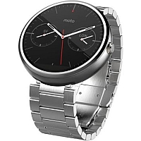 
Motorola Moto 360 (1st gen) doesn't have a GSM transmitter, it cannot be used as a phone. Official announcement date is  September 2014. The device is working on an Android Wear OS with a 1