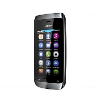 
Nokia Asha 308 supports GSM frequency. Official announcement date is  September 2012. Nokia Asha 308 has 20 MB, 128 MB ROM, 64 MB RAM of built-in memory. The main screen size is 3.0 inches 