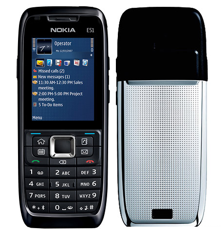 Nokia E51 camera-free - description and parameters