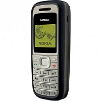 
Nokia 1200 supports GSM frequency. Official announcement date is  May 2007. Nokia 1200 has 4 MB of built-in memory. The main screen size is 1.5 inches, 29 x 23 mm  with 96 x 68 pixels  reso