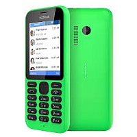 
Nokia 215 supports GSM frequency. Official announcement date is  January 2015. Nokia 215 has 8 MB RAM of built-in memory. The main screen size is 2.4 inches  with 240 x 320 pixels  resoluti
