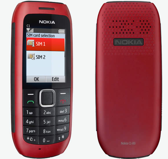 Nokia C1-00 - description and parameters