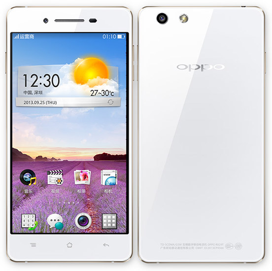 Oppo R1 R829T - description and parameters