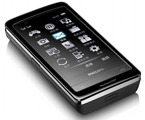Philips X809 - description and parameters