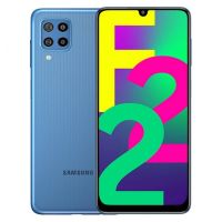 
Samsung Galaxy F22 supports frequency bands GSM ,  HSPA ,  LTE. Official announcement date is  July 06 2021. The device is working on an Android 11, One UI Core 3.1 with a Octa-core (2x2.0 