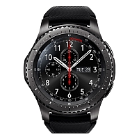 
Samsung Gear S3 frontier doesn't have a GSM transmitter, it cannot be used as a phone. Official announcement date is  August 2016. The device is working on an Tizen-based wearable platform 