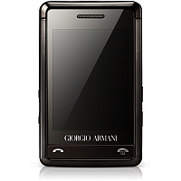 
Samsung Armani supports GSM frequency. Official announcement date is  September 2007. The phone was put on sale in December 2007. Samsung Armani has 60 MB of built-in memory. The main scree