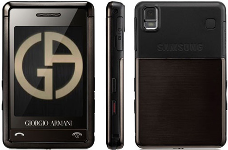 Samsung Armani - description and parameters