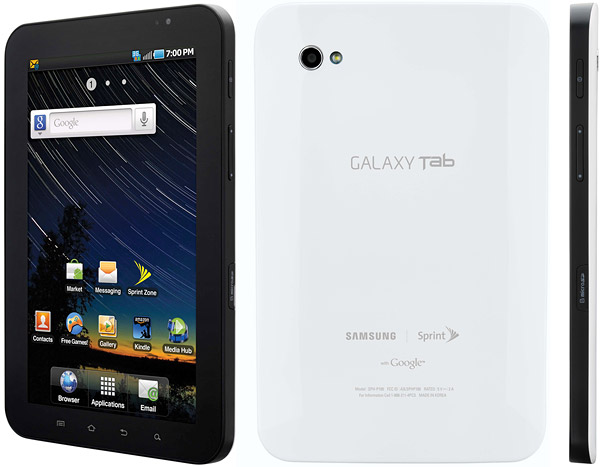 Samsung Galaxy Tab CDMA P100 - description and parameters