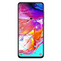 
Samsung Galaxy A70 supports frequency bands GSM ,  HSPA ,  LTE. Official announcement date is  March 2019. The device is working on an Android 9.0 (Pie) with a Octa-core (2x2.0 GHz & 6x1.7 