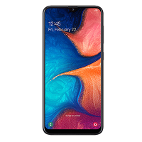 
Samsung Galaxy A20e supports frequency bands GSM ,  HSPA ,  LTE. Official announcement date is  April 2019. The device is working on an Android 9.0 (Pie); One UI with a Octa-core (2x1.6 GHz