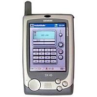 
Siemens SX45 supports GSM frequency. Official announcement date is  2001. The device is working on an Microsoft Windows CE 3.0 for PocketPC with a 64-bit NEC VR4122 150 MHz processor. Sieme