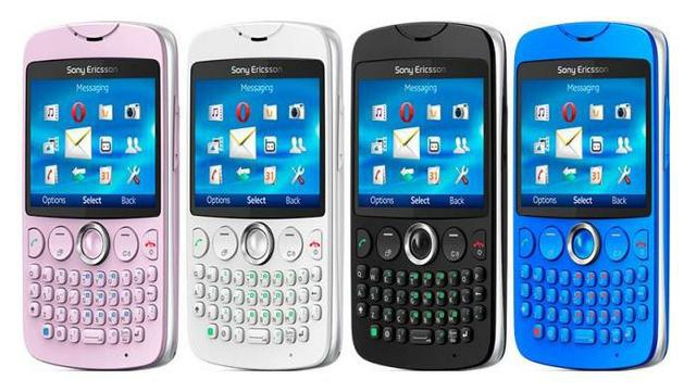 Sony Ericsson txt - description and parameters