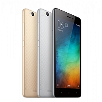 
Xiaomi Redmi 3 supports frequency bands GSM ,  CDMA ,  HSPA ,  EVDO ,  LTE. Official announcement date is  January 2016. The device is working on an Android OS, v5.1 (Lollipop) with a Quad-